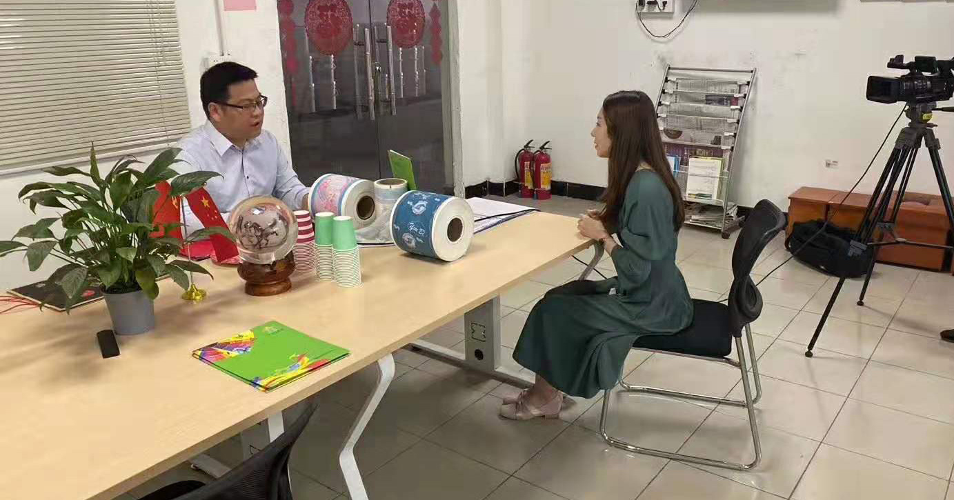 惠州中之星林總接受惠州電視臺專訪